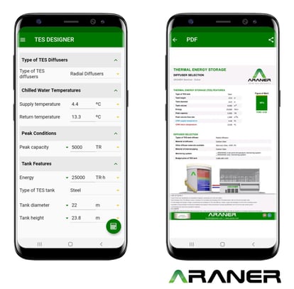 araner tes application with real calculations