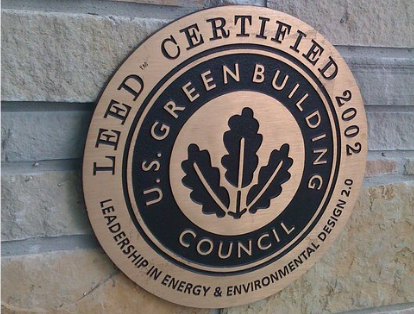 LEED certification on a building