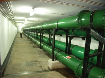 Pipelines for a deep water source District Energy system (1)